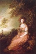 Thomas Gainsborough Mrs.Richard Brinsley Sheridan Spain oil painting artist
